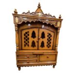 Wooden pooja mandir - 52inch | Large home temple - Image 5