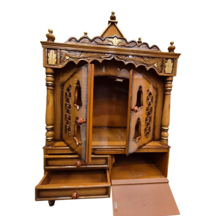 Wooden pooja mandir - 52inch | Large home temple - Image 6