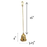 Brass Hanging Bell - 4 inch - Image 3