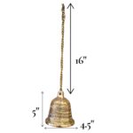 Brass Hanging Bell - 5 inch - Image 3
