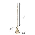 Meena Work Temple Bell 3.5 Inch - White - Image 3