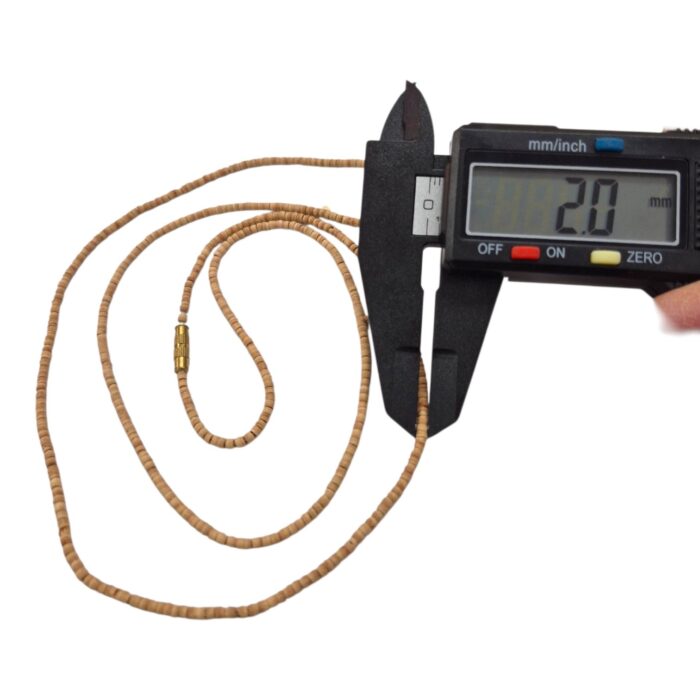 Tulsi Kanthi Mala - 4 line - 2mm beads - Image 5