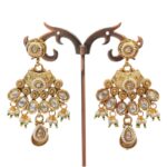 Maharani haar with earring | Semi Precious Necklace and Earring Set - Image 6