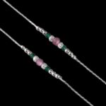 Pair of 925 Sterling Silver Anklets | Silver Anklet for Adults | 11 inch Ankle Bracelet - Image 2
