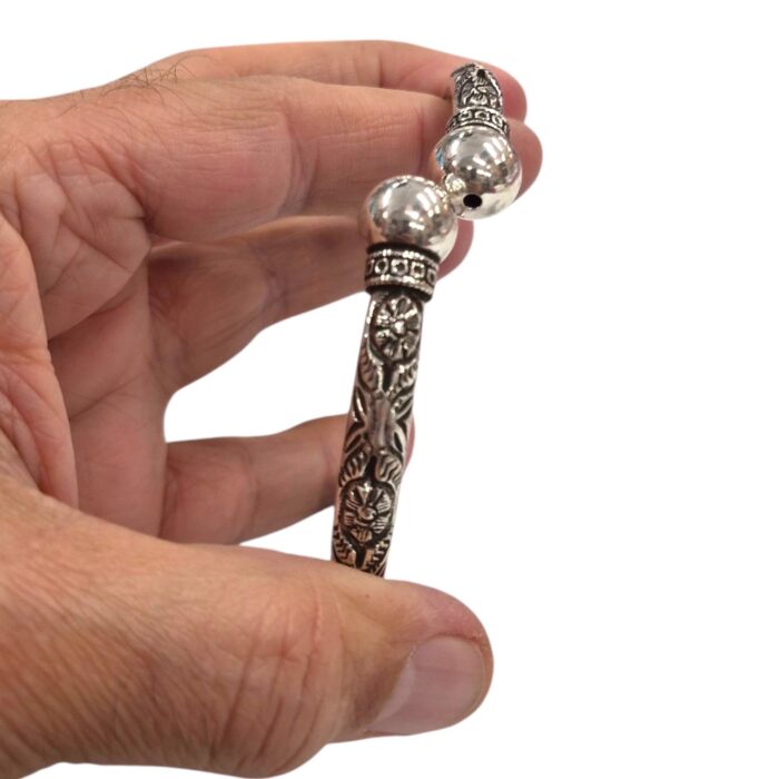 Sterling Silver Anklet | Adjustable Free Size Ankle Bracelet - Image 2