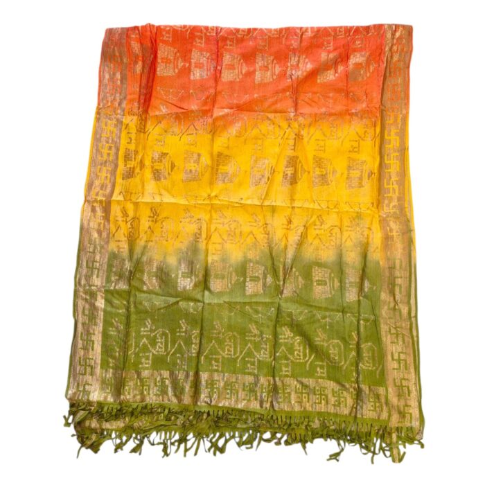 Jai Shree Ram printed Scarf - Tri color - Image 5