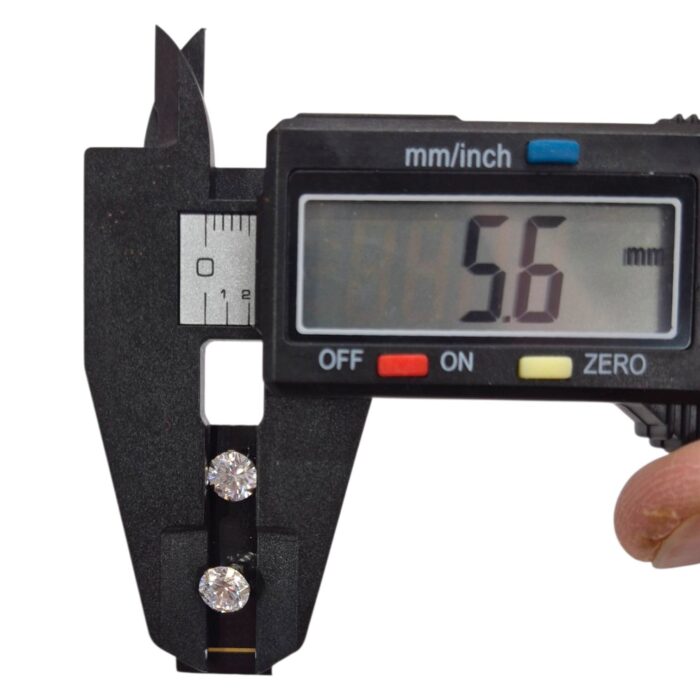 Pair of Cubic Zirconia Stud Earrings - Men - Image 4