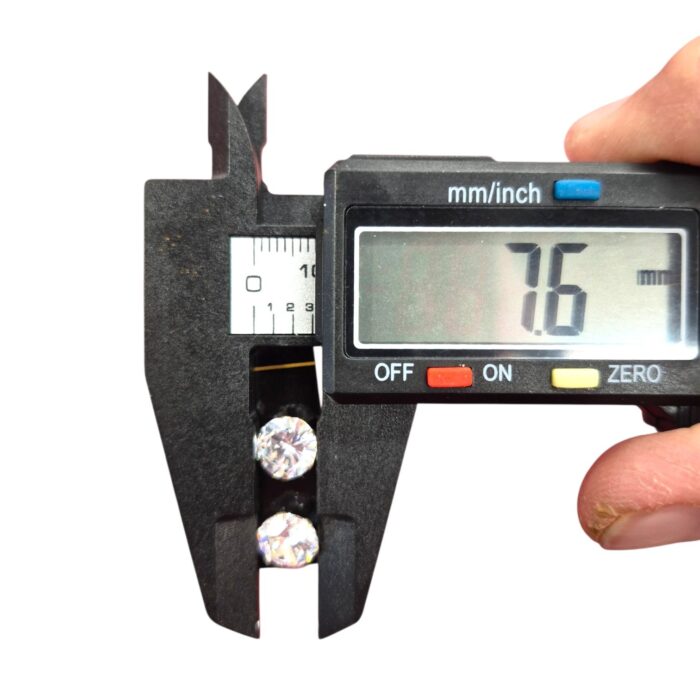 Pair of Cubic Zirconia Stud Earrings - Men - Image 6