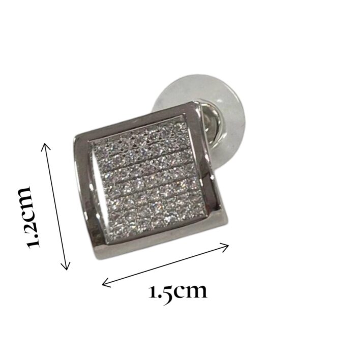 Zirconia One Stud Earring - Men - Image 2