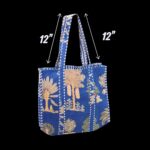 Corduroy Tote Bag - Blue - Image 5