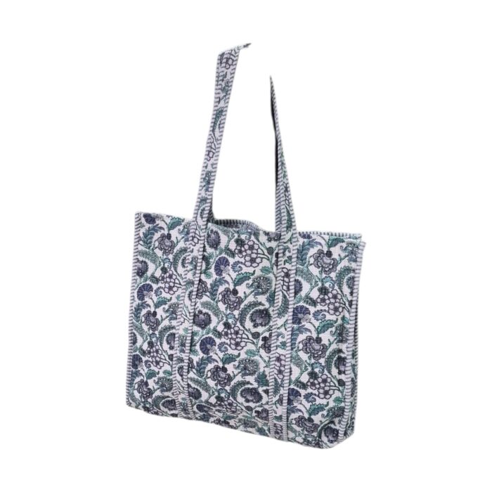 Corduroy Tote Bag - Green - Image 6