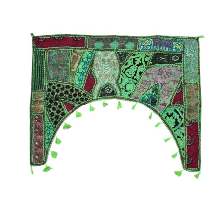 Embroidered Door Bandhanwar - Green - Image 2