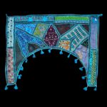 Embroidered Door Bandhanwar - Turquoise - Image 3