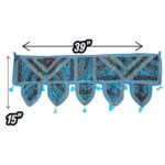 Embroidered Door Bandhanwar - Turquoise - Image 4