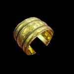 Brass Golden oxidized Bangle | Fashion Jewelry | Bracelet - Image 3