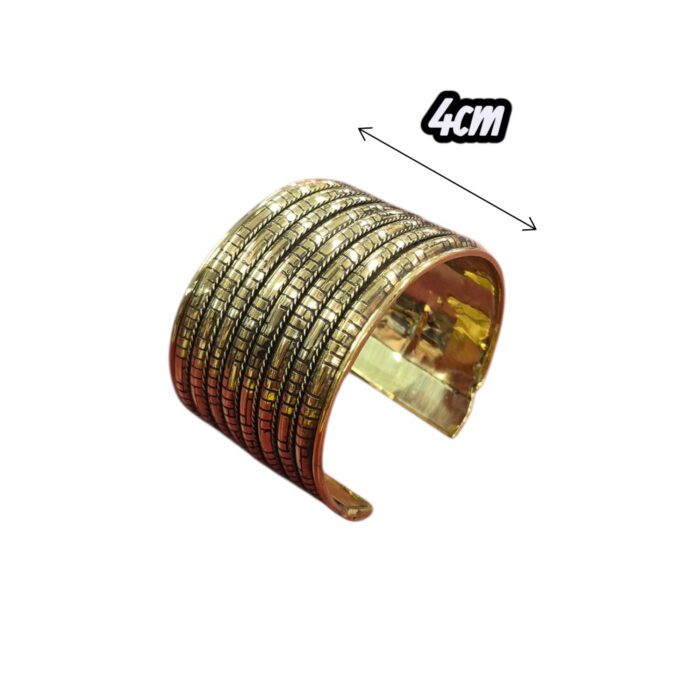 Brass Golden oxidized Bangle | Fashion Jewelry | Bracelet - Image 4