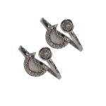 Pure Silver Toe Rings | Embedded Zarkan Stones - Image 3