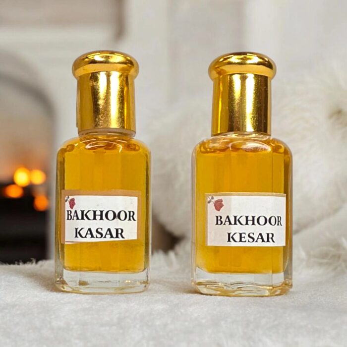Deep smoky essence of Bakhoor with the warm, golden notes of Kesar | Attar Perfume in Canada