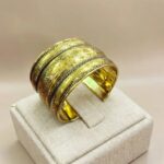 Brass Golden oxidized Bangle | Fashion Jewelry | Bracelet - Image 2