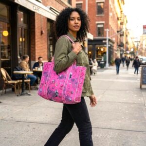 Quilted Cotton Tote Bag for women