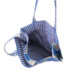 Quilted fabric tote bag for women