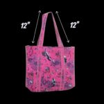 Spacious quilted tote bag with inside pocket