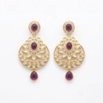Matching Kundan Earrings | Elegant Indian jewelry set