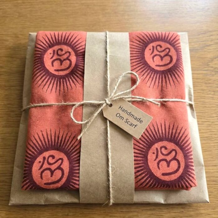 OM printed Cotton Scarf - Jogiya - Image 4