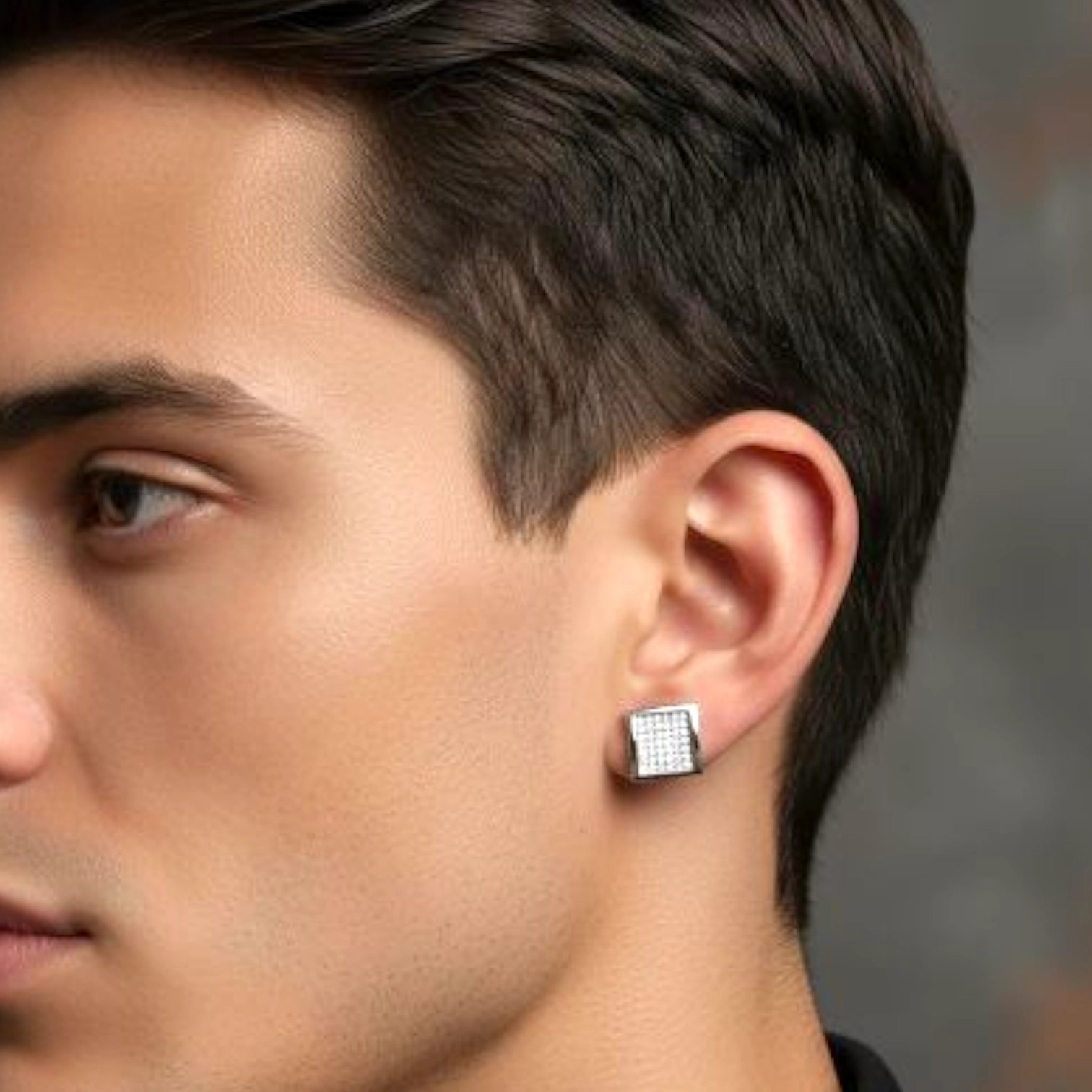 image (27).webp Zirconia One Stud Earring - Men - Image 1