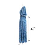 Silk V-Neck Top with Palazzo Crop Set - Turquoise - Image 4