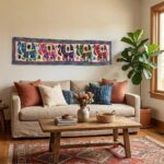 Table Runner - Wall decor - Embroidery - Elephant - Image 3