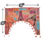 Embroidered Door Bandhanwar - Red - Image 4