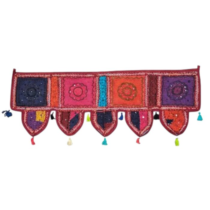 Embroidered Door Bandhanwar - Multi color - Image 2