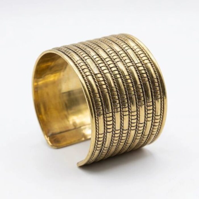 Brass Golden oxidized Bangle | Fashion Jewelry | Bracelet - Image 2