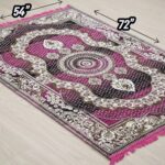 Pink Medallion Area Rug 72x54 Inches | Decorative carpet for Living Room - Image 4