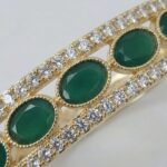 Luxury ethnic bangle Aureva Series close-up detailing