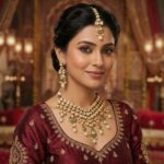 Luxury Kundan necklace set for weddings and festive wear