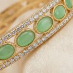 Luxury ethnic bangle Aureva Series close-up detailing