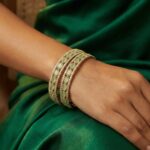Pair of Premium gold plated bangles for women | Aureva Series