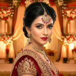 Festive kundan stone maang tikka