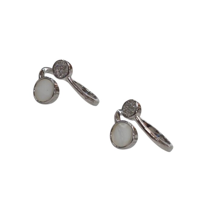 Sterling silver toe rings with Jarkin - Zirconia stones