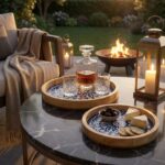 Premium handcrafted mango wood serving tray with glossy finish