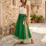 Two Layer Wrap Around Skirt