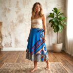 Reversible Two Layer Wrap Around Skirt