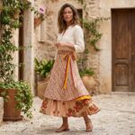 Reversible Two Layer Wrap Around Skirt