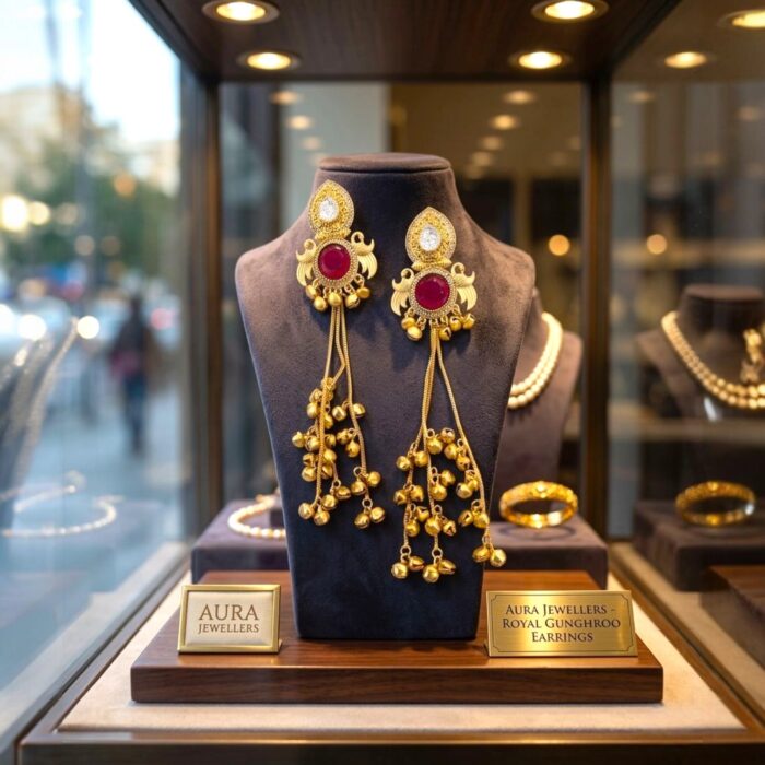 Kashmiri inspired oxidized earrings