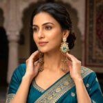 Aura Party Wear Ghunghroo Earrings - Turquoise