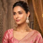 Aura Party Wear Ghunghroo Earrings - Pink