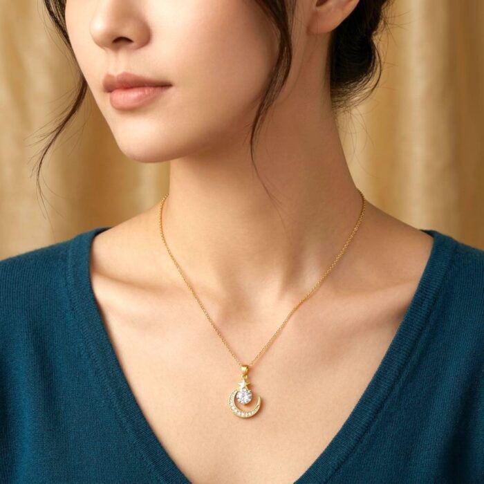 Metal chain pendant necklace - Image 2