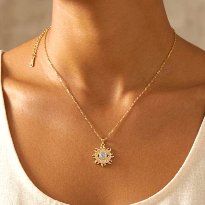 Metal chain pendant necklace - Image 2